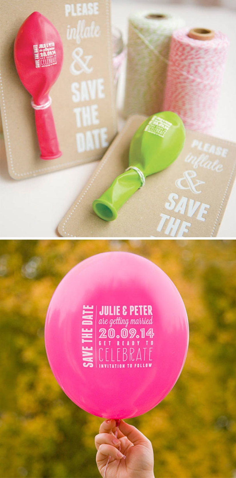 Invitaciones de boda originales que no se pueden rechazar