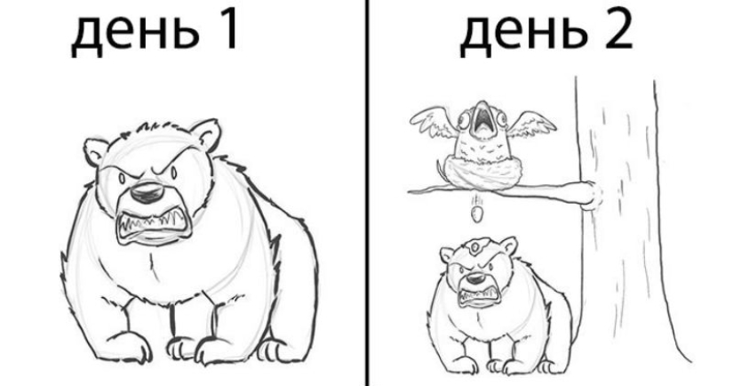 It all starts with a bear: the artist finished drawing one character every day, and that's what happened after 19 days