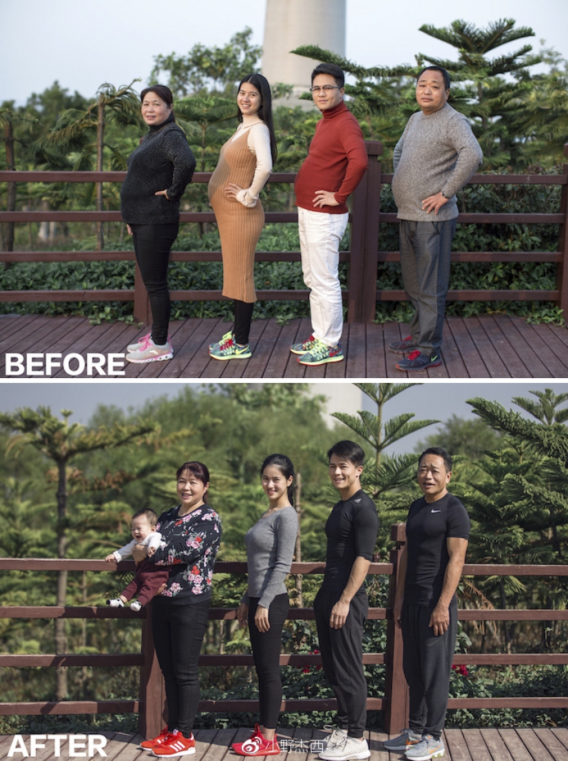 It's fun to lose weight together: how 6 months of sports have changed a family from China