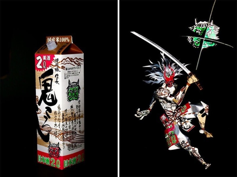 Japanese artist Harukiru transforms packaging into works of art Japanese artist Harukiru transforms packaging into works of art