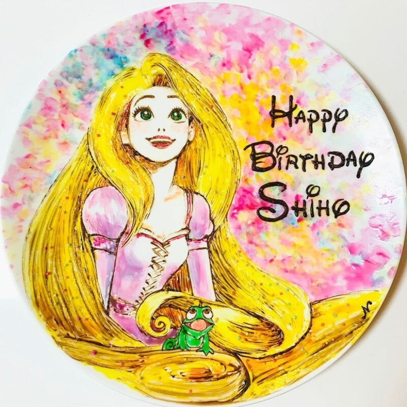 Japanese make chocolate paintings, and they are beautiful