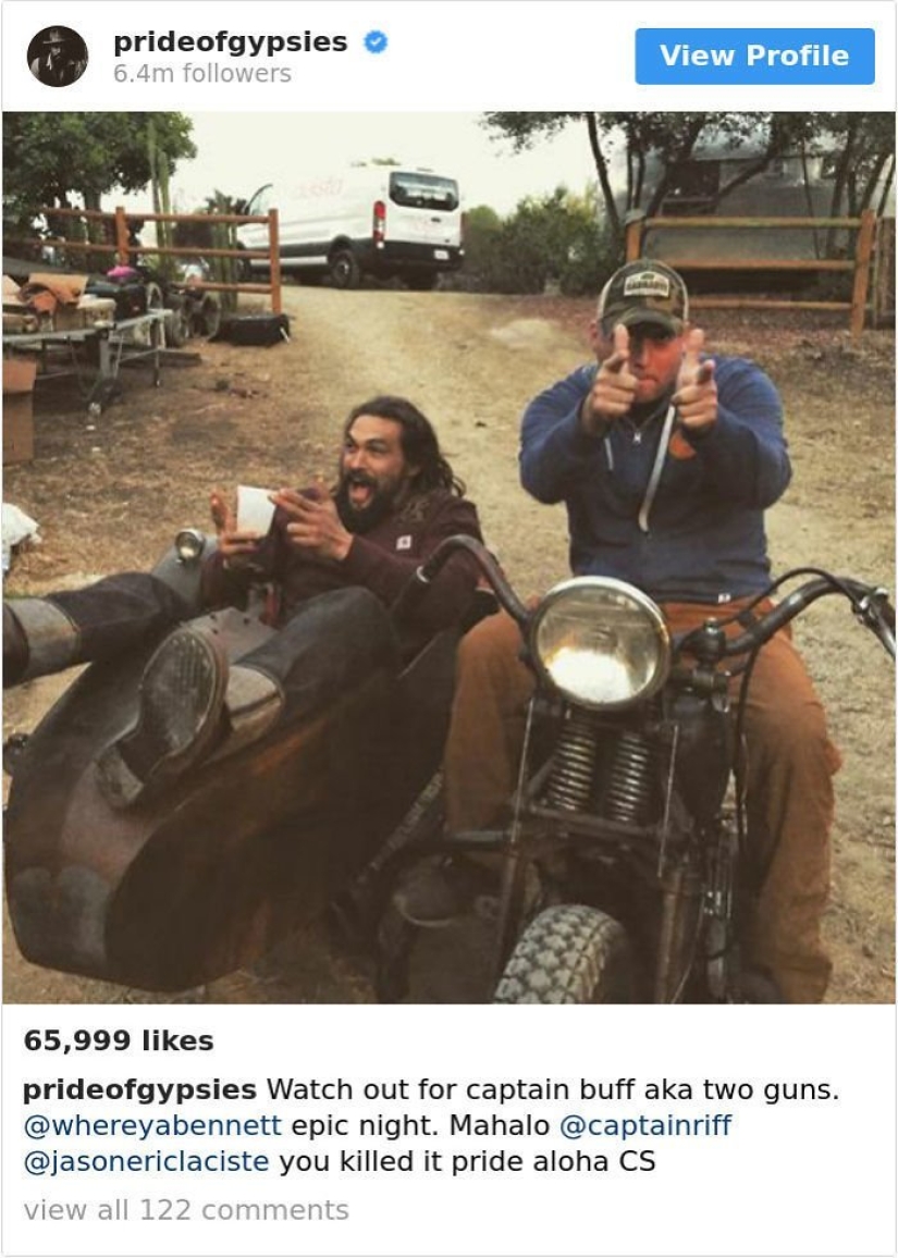 Jason Momoa es el chico más genial de Instagram Jason Momoa es el chico más genial de Instagram