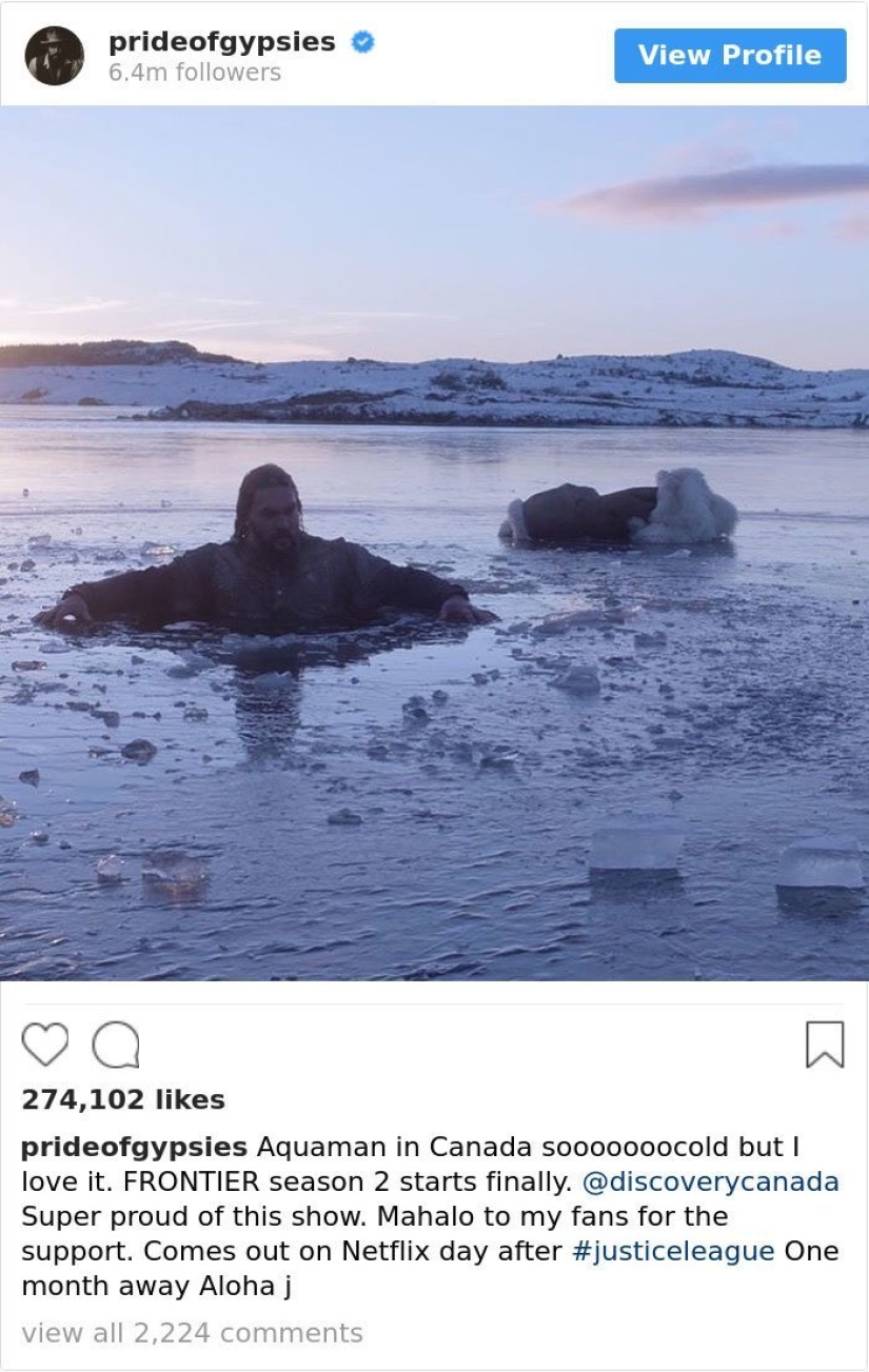 Jason Momoa is the coolest guy on Instagram Jason Momoa is the coolest guy on Instagram