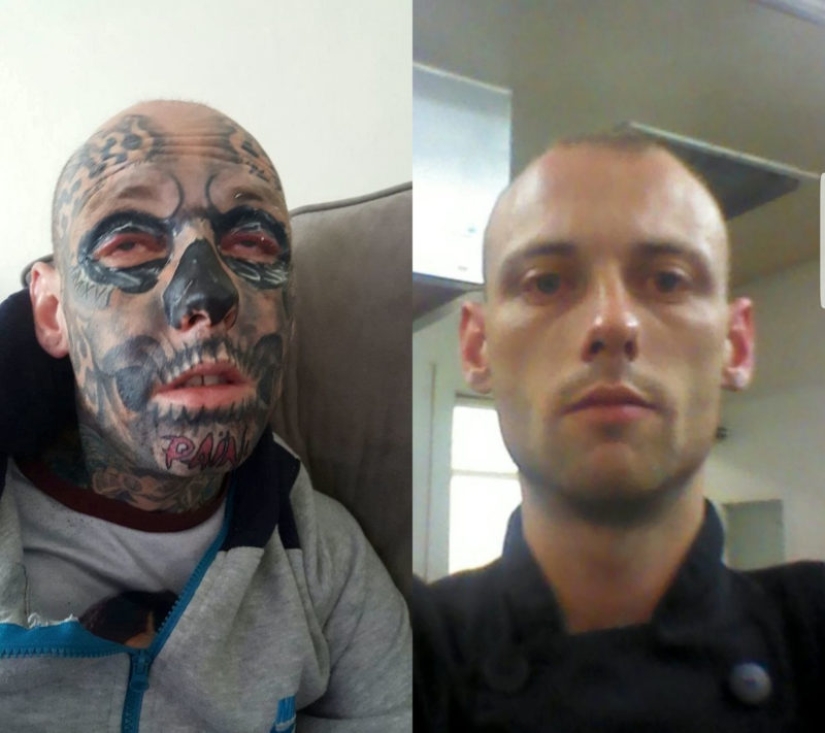 "Kids, don't be scared, this is your dad": an Irishman spent 36 thousand dollars on tattoos and turned into a kind of skeleton "Kids, don't be scared, this is your dad": an Irishman spent 36 thousand dollars on tattoos and turned into a kind of skeleton