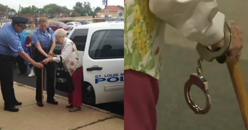 la abuela de 102 años fue arrestada para que tachara el artículo "Para ser arrestada" de la lista de deseos