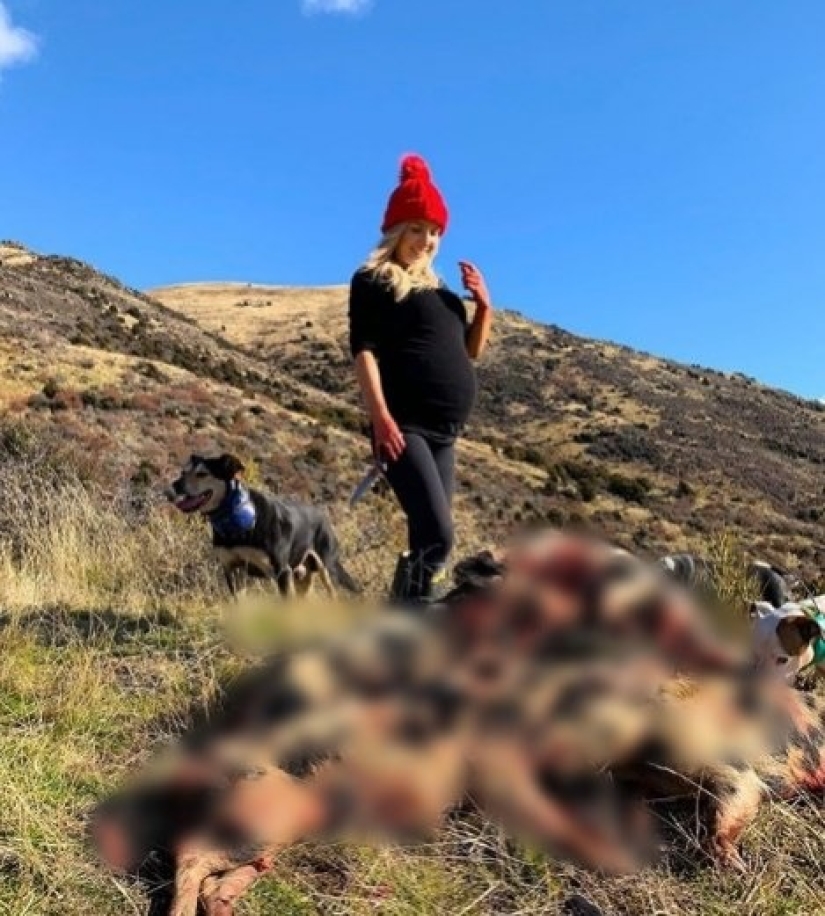 La cazadora fue duramente criticada por publicar fotos sinceras con presas
