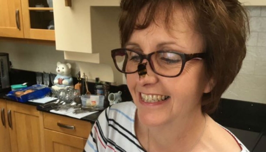 La escocesa no consiguió en casa un gatito, ni un cachorro, sino un abejorro sin alas