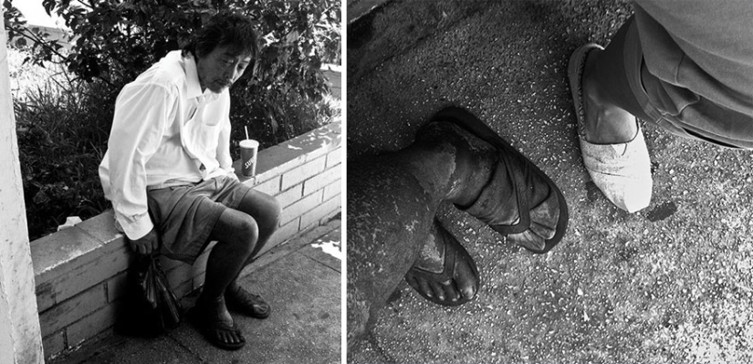 La fotógrafa tomó fotos de personas sin hogar durante diez años, y luego conoció a su padre entre ellos
