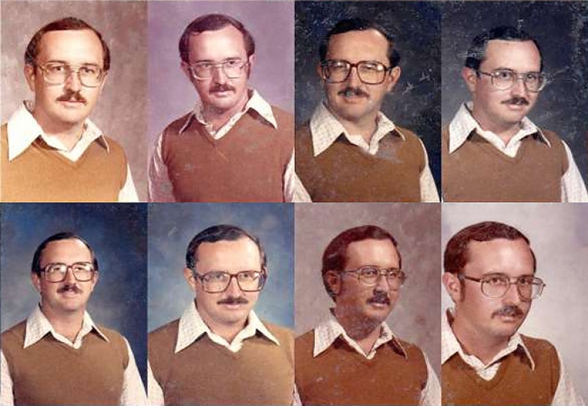 La maestra ha estado usando el mismo atuendo para tomar fotos con la clase durante 40 años seguidos La maestra ha estado usando el mismo atuendo para tomar fotos con la clase durante 40 años seguidos