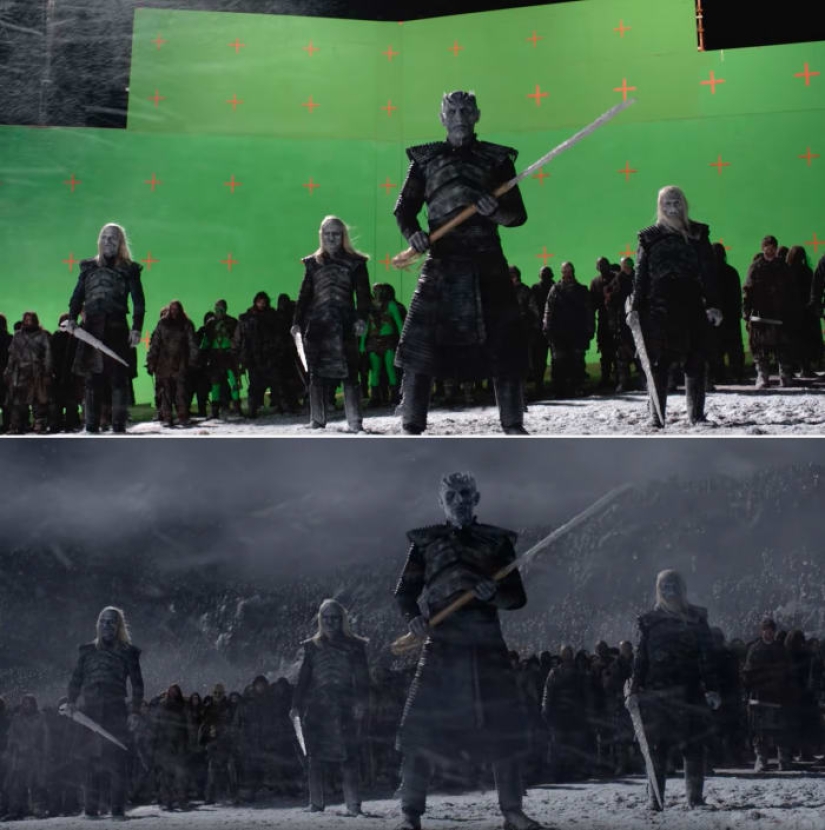 La magia de Chromakey: 15 nuevas tomas de Game of Thrones antes y después de aplicar efectos especiales