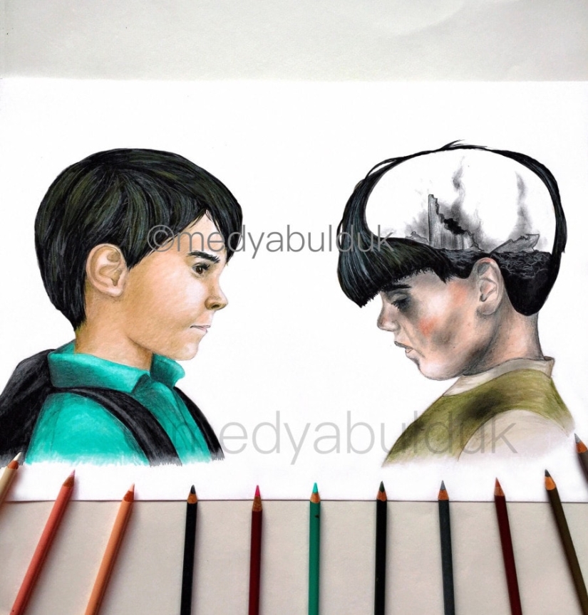 "La mayoría de nuestros problemas están solo en nuestras mentes": dibujos profundos que te hacen pensar