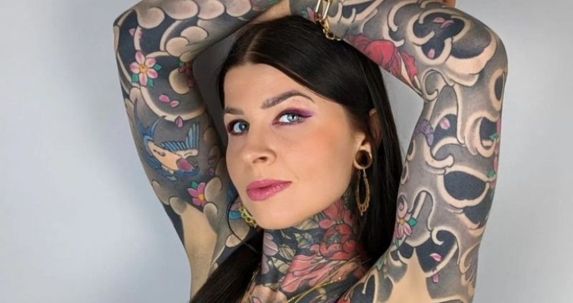La modelo de tatuaje anotó todo el cuerpo, pero para tener confianza solo le faltaba un tatuaje