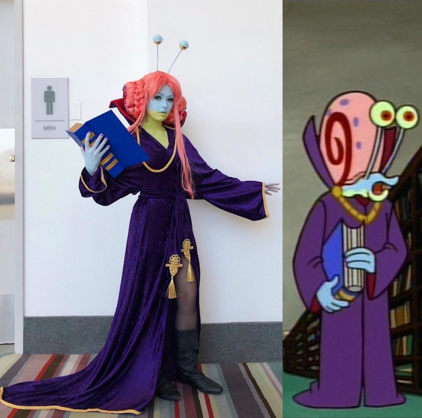 La niña interpreta a los héroes de "Bob Esponja", pero aún así resulta caliente La niña interpreta a los héroes de "Bob Esponja", pero aún así resulta caliente