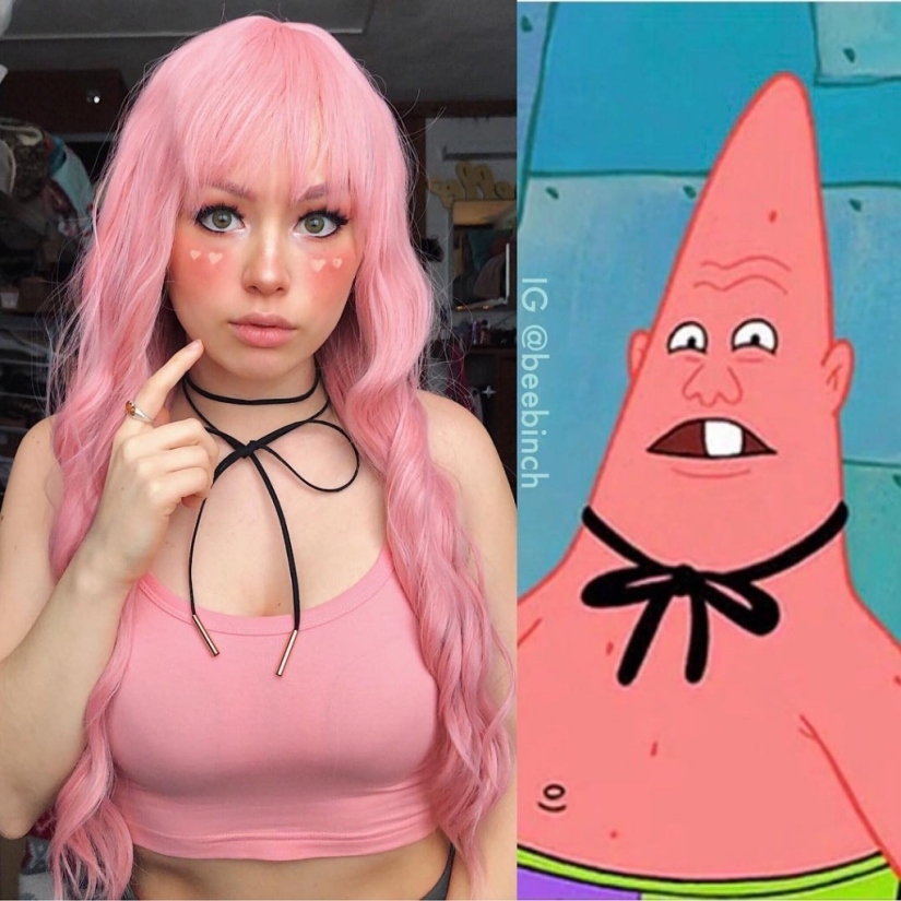 La niña interpreta a los héroes de "Bob Esponja", pero aún así resulta caliente La niña interpreta a los héroes de "Bob Esponja", pero aún así resulta caliente