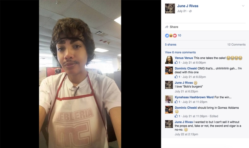 La niña respondió con cosplay a las demandas absurdas y racistas del código de vestimenta de trabajo