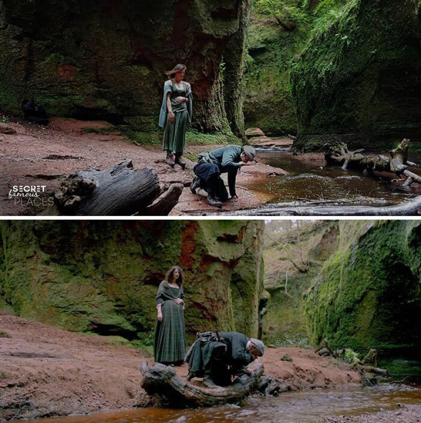 La pareja viaja por todo el mundo y recrea escenas de películas en los lugares de rodaje