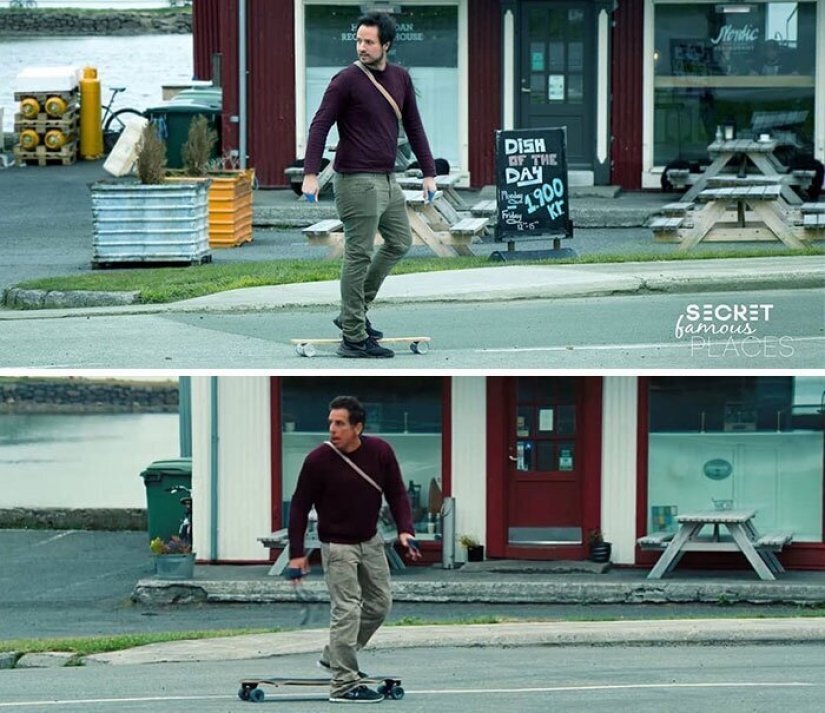 La pareja viaja por todo el mundo y recrea escenas de películas en los lugares de rodaje