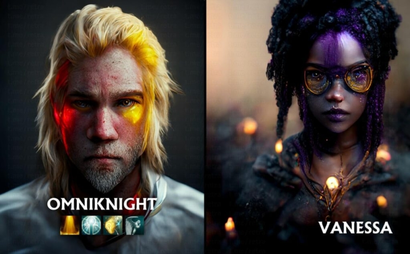 La red neuronal ha creado retratos realistas y espeluznantes de personajes de Dota 2