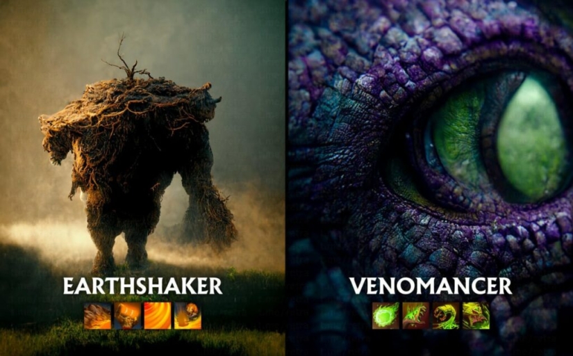 La red neuronal ha creado retratos realistas y espeluznantes de personajes de Dota 2