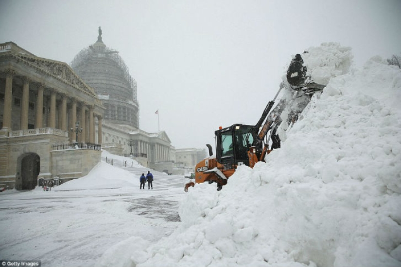 La tormenta de nieve "Jonas" cubrió América
