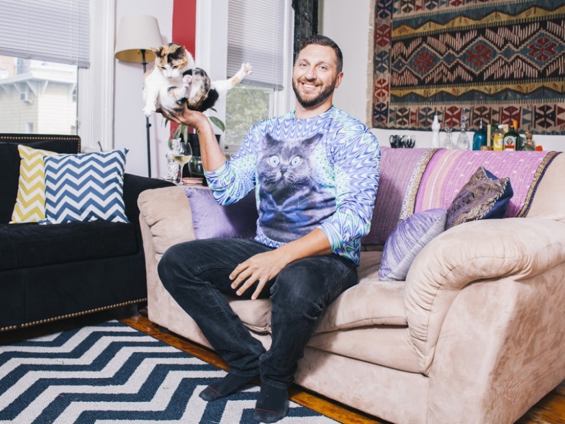La unión perfecta: los hombres y sus gatos La unión perfecta: los hombres y sus gatos