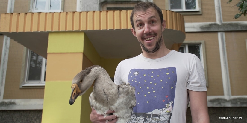 La vida con un ganso o la vida cotidiana de un bloguero de Minsk