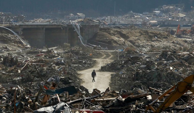 La vida es como en prisión: la costa de Japón, afectada por el tsunami de 2011, estaba rodeada por un muro de 12 metros