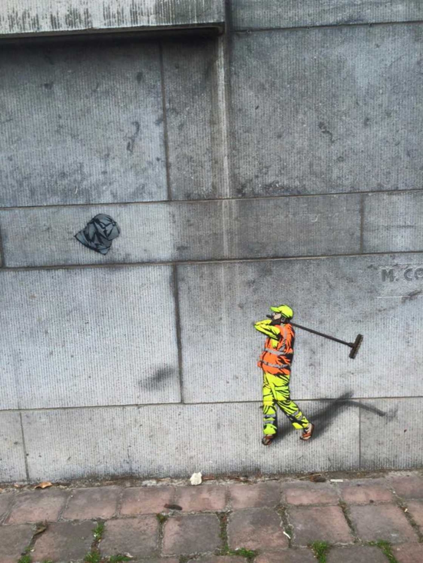 La vida secreta de los trabajadores de la vivienda y los servicios comunales en dibujos de un artista belga