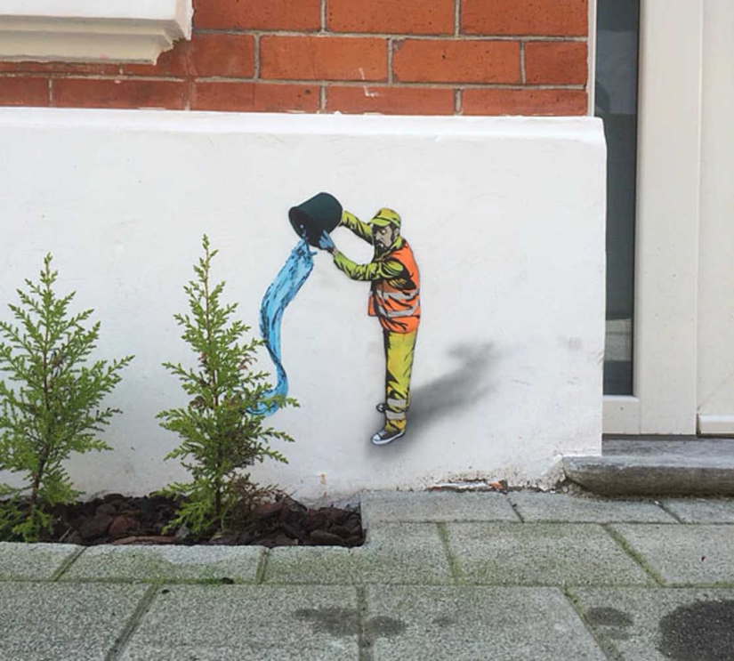 La vida secreta de los trabajadores de la vivienda y los servicios comunales en dibujos de un artista belga