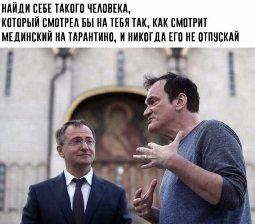 La visita de Quentin Tarantino a Moscú ha estado llena de memes