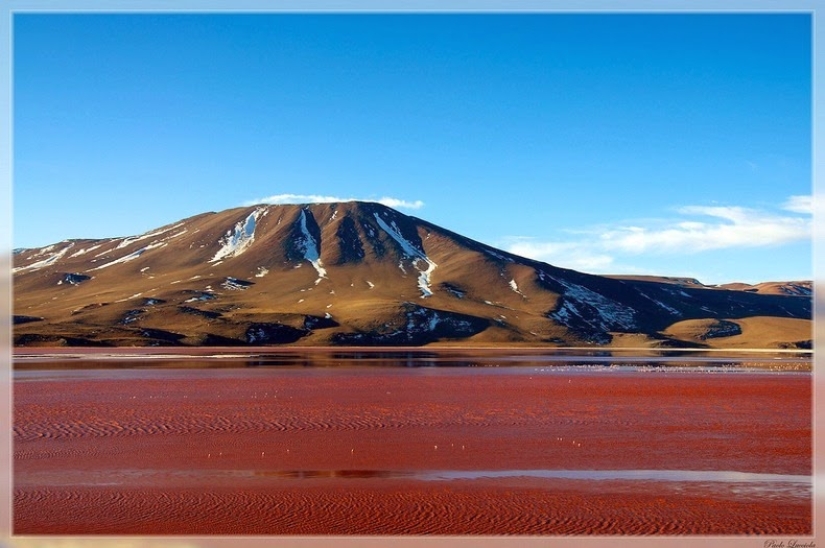 Laguna Sangrienta en Bolivia