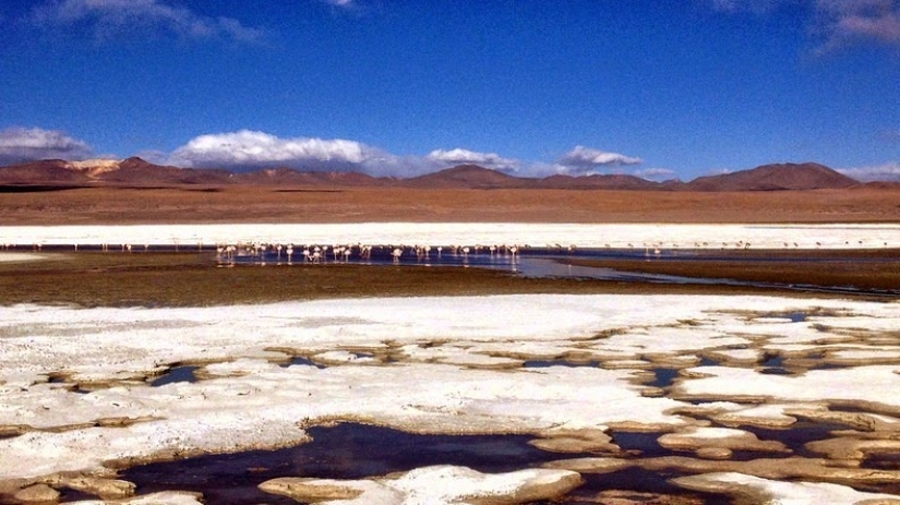 Laguna Sangrienta en Bolivia
