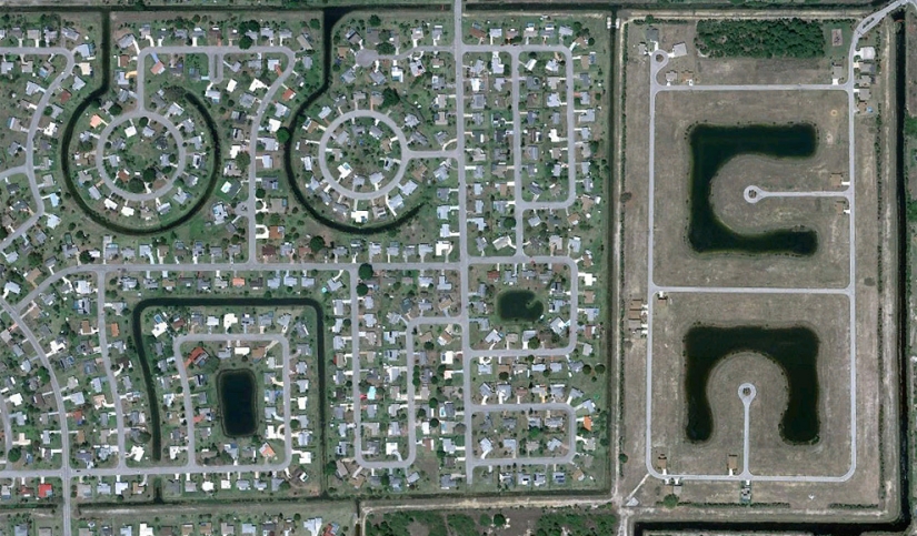 Landscapes created by human hands