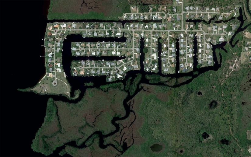 Landscapes created by human hands