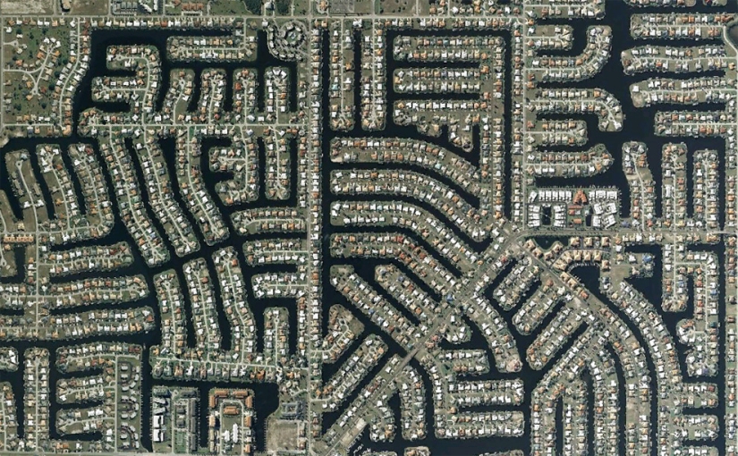 Landscapes created by human hands