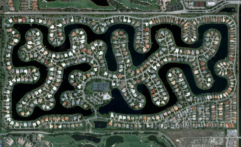 Landscapes created by human hands