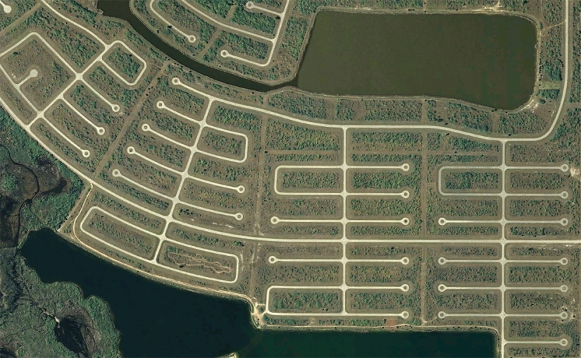 Landscapes created by human hands