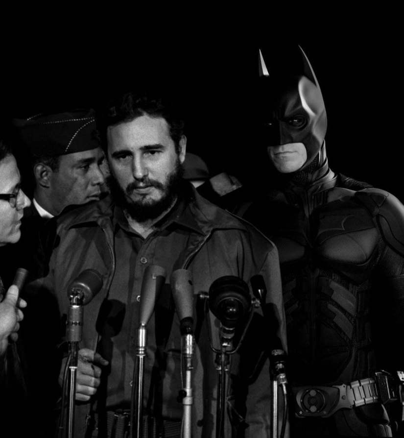 Las fotos históricas adquieren un nuevo significado si les agregas superhéroes