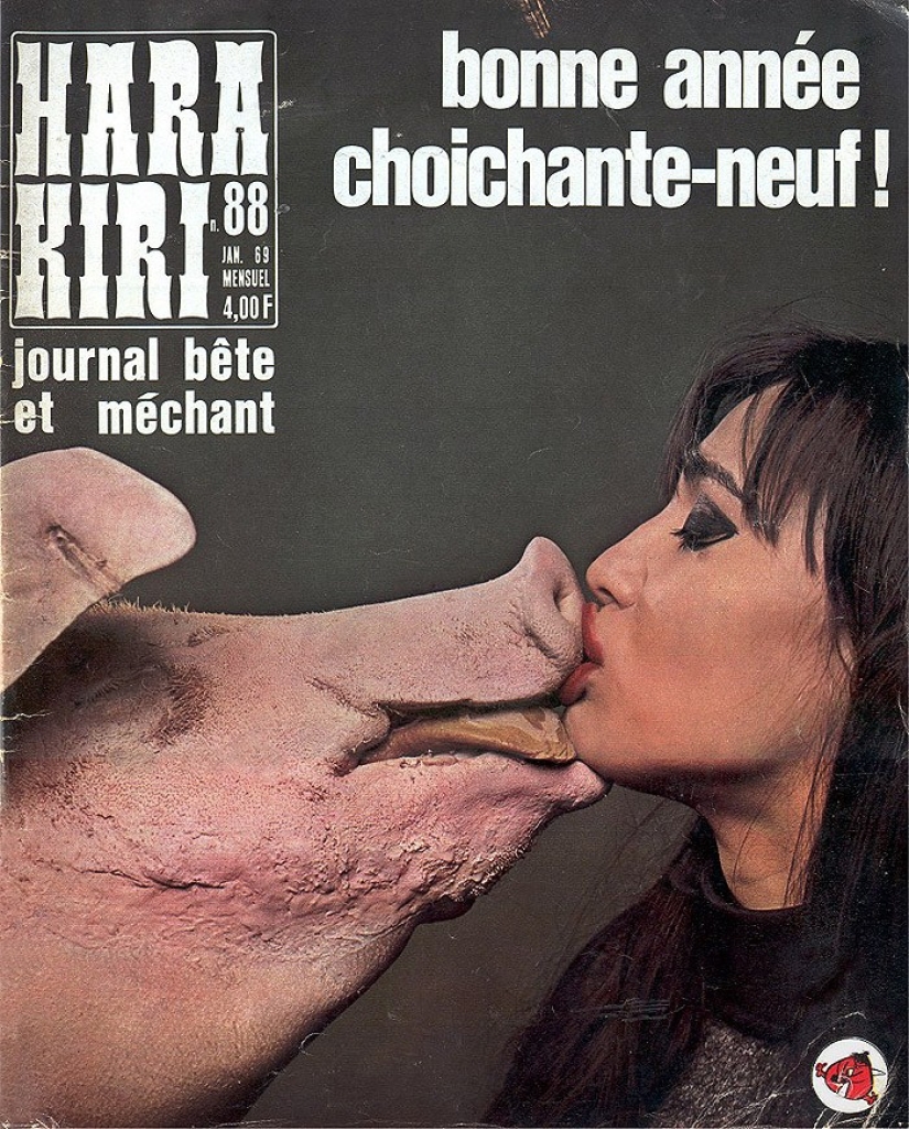 Las portadas de la revista francesa más gamberra del siglo pasado