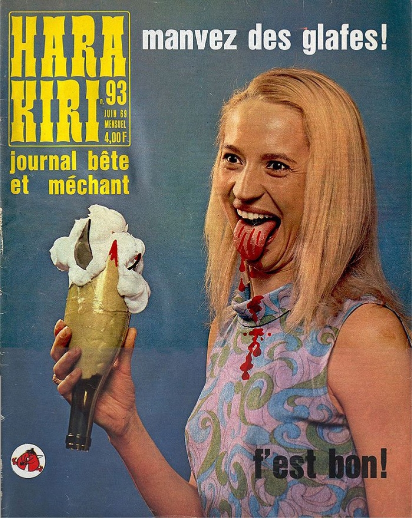 Las portadas de la revista francesa más gamberra del siglo pasado