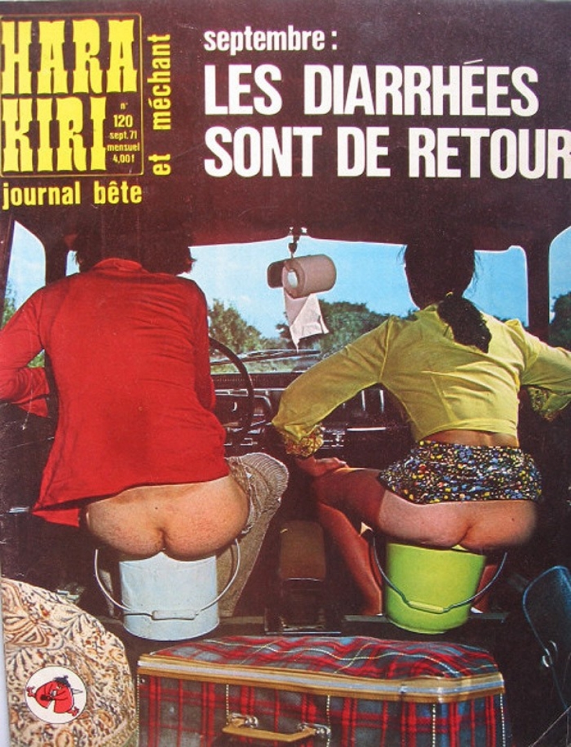 Las portadas de la revista francesa más gamberra del siglo pasado