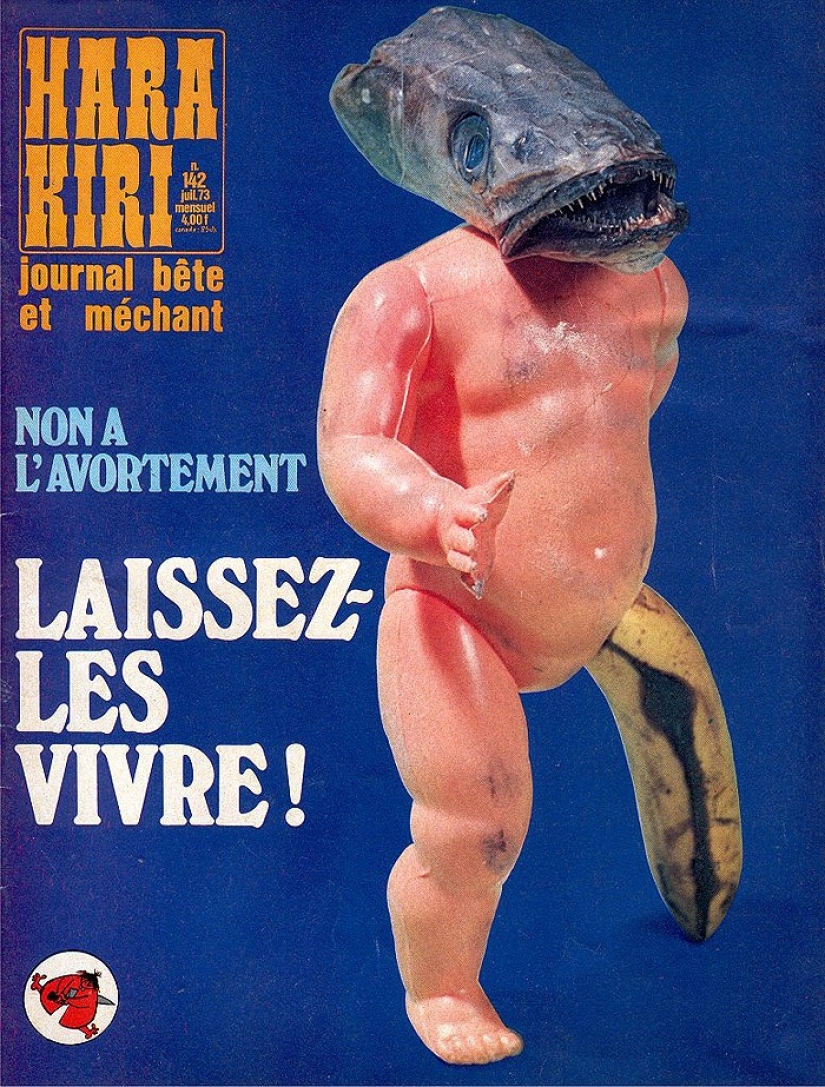 Las portadas de la revista francesa más gamberra del siglo pasado