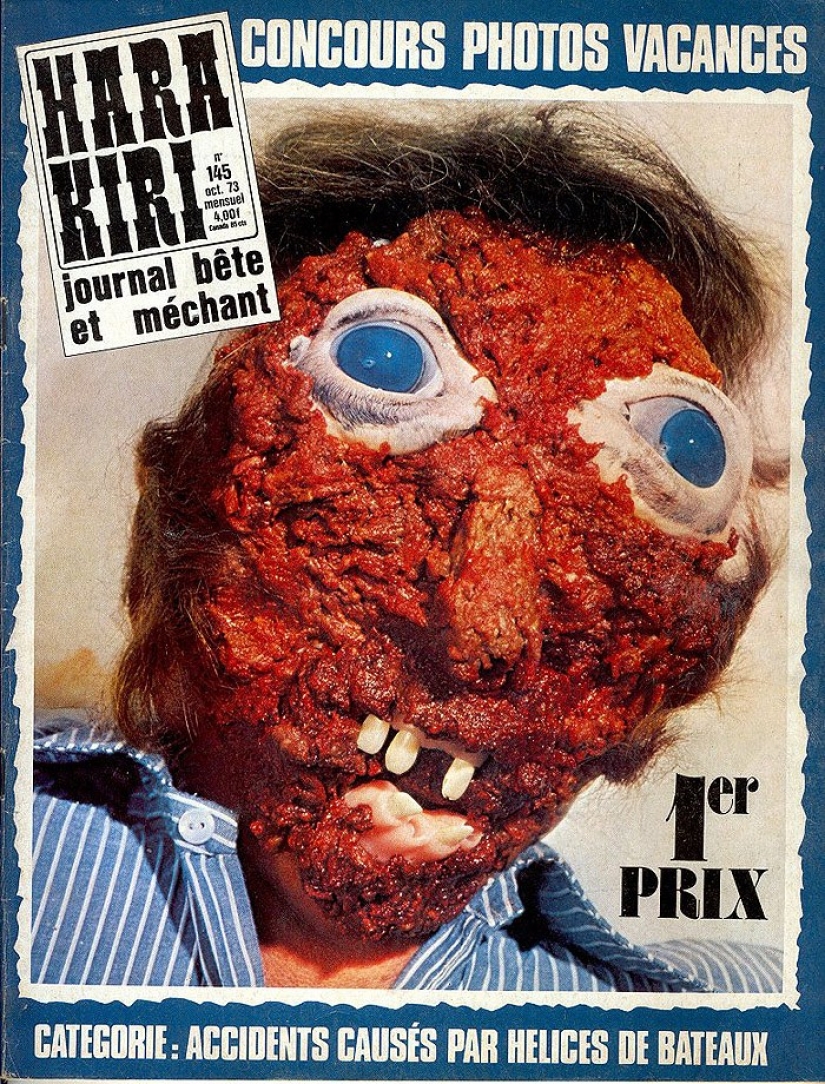 Las portadas de la revista francesa más gamberra del siglo pasado
