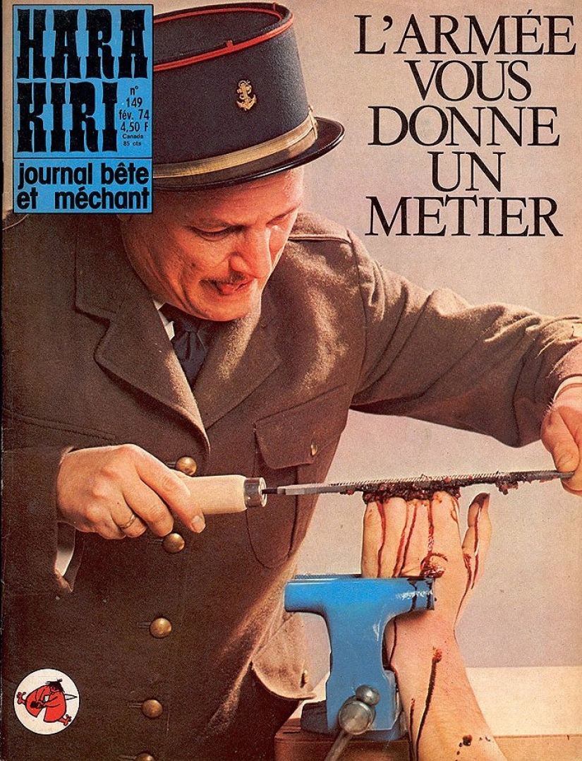 Las portadas de la revista francesa más gamberra del siglo pasado