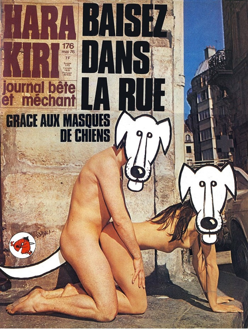 Las portadas de la revista francesa más gamberra del siglo pasado
