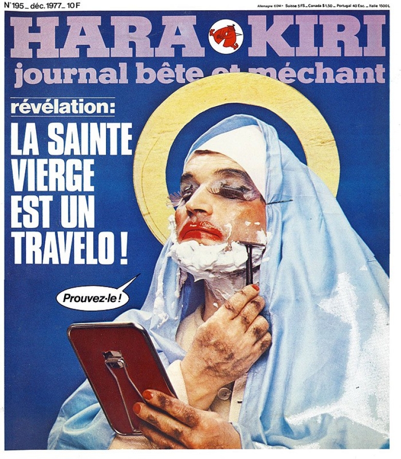 Las portadas de la revista francesa más gamberra del siglo pasado