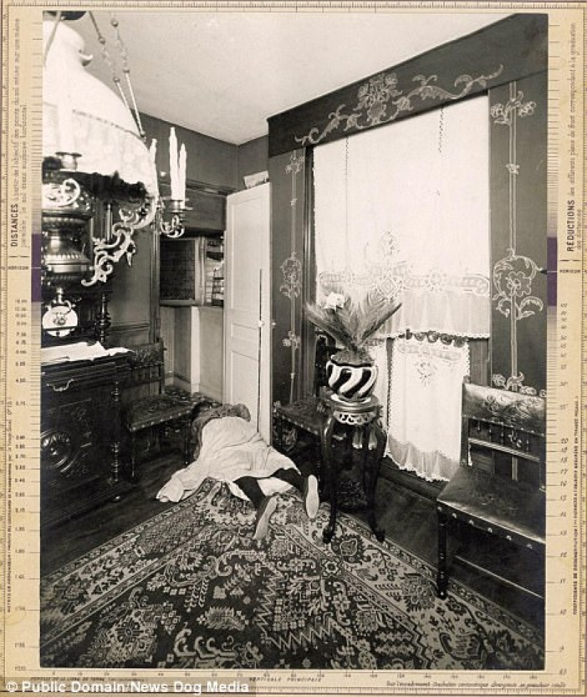 Las primeras fotos de la escena del crimen de 1904