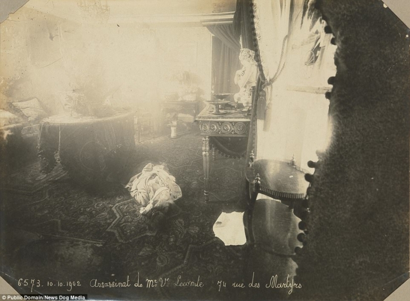 Las primeras fotos de la escena del crimen de 1904