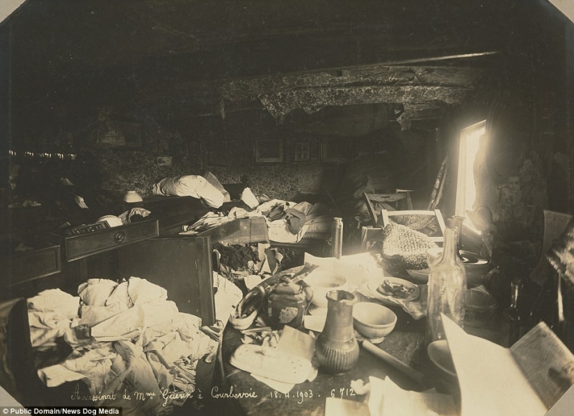 Las primeras fotos de la escena del crimen de 1904