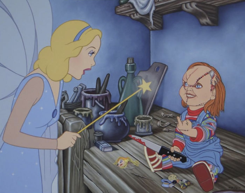 Las provocativas ilustraciones de personajes de Disney arruinarán tu infancia